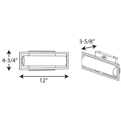 Brushed Nickel 12" LED Cylinder Vanity Light