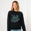 Simply Sage Market Let It Snow Retro Sweatshirt - M - Midnight - 2 of 4