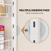 MOEPISY Over the Door Pantry Organizer, 8-Tier Adjustable Spice Rack Cabinet Door Shelves, White - 4 of 4