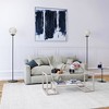Hudson and Canal 66" Tall Floor Lamp with Glass Shade Blackened Bronze/Mercury Glass - 4 of 4