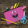 Power Rangers Pink Ranger Helmet Makeup Cosmetic Bag Organizer Pouch - 2 of 4