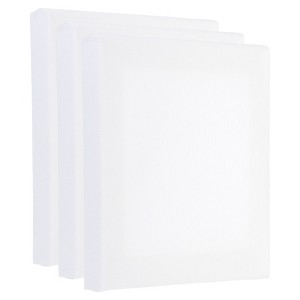 Unique Bargains Painting Canvas Panels Blank Art Board 3 Pcs White - 1 of 4