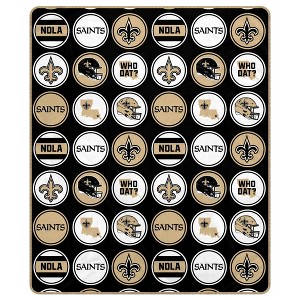 NFL New Orleans Saints 50x60 Holiday Blanket - 1 of 1