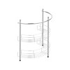 Pedestal Sink Organizer Stainless Steel - Hastings Home: Metal 2-Shelf Bathroom Storage, No Tools Assembly - 4 of 4