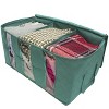 Sorbus 2 Pack 3 Sections Foldable Storage Bag Organizers - Great for Clothes, Blankets, Closets, Bedrooms, and More - 3 of 4