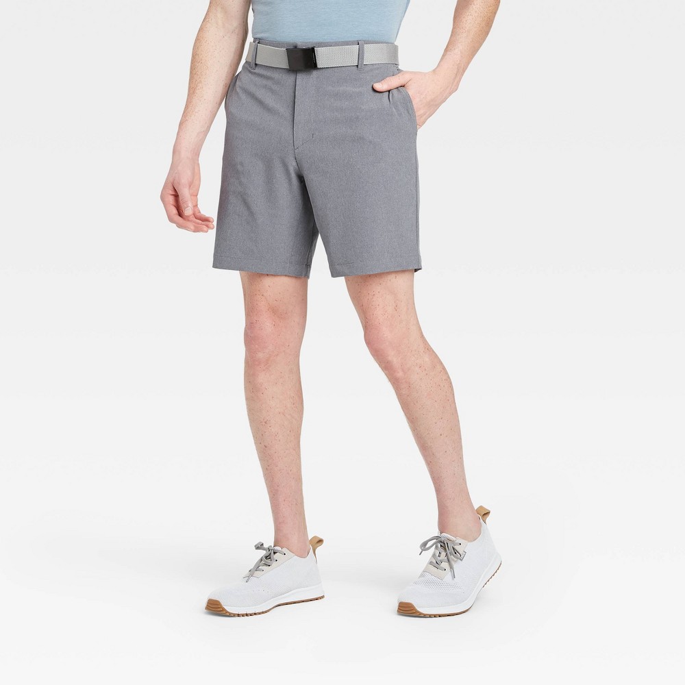 Men's Big & Tall Heather Golf Shorts - All in Motion Gray 44 was $30.0 now $20.0 (33.0% off)