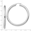 Black Bow Jewelry 5mm Sterling Silver, Extra Large Round Hoop Earrings, 60mm (2 3/8 In) - 4 of 4