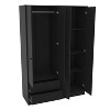 Denmark 4 Door 2 Drawer Wardrobe - Polifurniture - 2 of 4