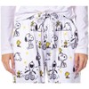 Peanuts Womens' Woodstock Snoopy Characters Friends Sleep Pajama Pants White - 3 of 4