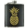 Wild Eye 3-Piece Black and Metallic Gold Tropical Pineapple Flask and Shot Glass Set - 2 of 3