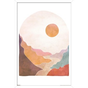Trends International Reinders: Abstract - Mountain Landscape Framed Wall Poster Prints - 1 of 4