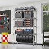 SEVOBAL Utility Storage Shelves 5 Tier Metal Rack with Adjustable Shelves for Home Kitchen Office or Garage, Chrome, 47.2"*17.7"*72.3" - 3 of 4