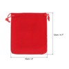 Unique Bargains Velvet Wedding Favor Party Small Jewelry Drawstrings Pouches Gift Bags - 2 of 4