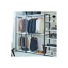 HomeStock Fiona White Freestanding Walk in Wood Closet System with Metal Frame - 3 of 4