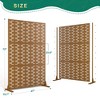 TUYOHW Metal Privacy Screen Outdoor, Decorative Privacy Panels, Freestanding Privacy Screen for Patio, Garden, Pool (White Square) - 2 of 4
