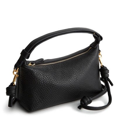 Vera Bradley Women's Leather Roxbury Crescent Crossbody Bag