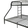 Acme Furniture 78"Twin/Full Bunk Bed Tritan Loft and Bunk Bed Black: Metal Frame, No Box Spring Needed - 3 of 4