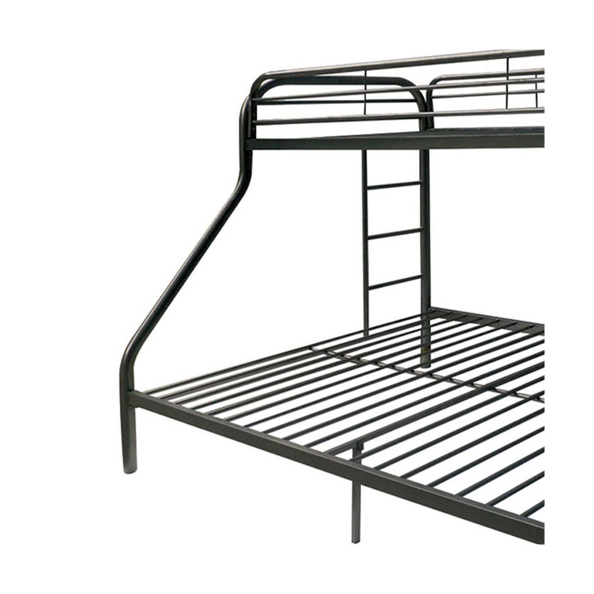 Acme Furniture 78"Twin/Full Bunk Bed Tritan Loft and Bunk Bed Black: Metal Frame, No Box Spring Needed - thumbnail 3