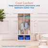 ECR4Kids 2-Section Coat Locker with Bench - 3 of 4