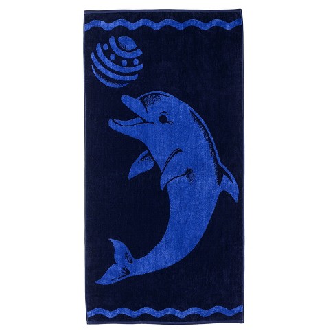 Dolphin 100% Cotton Soft Large Beach Towel 