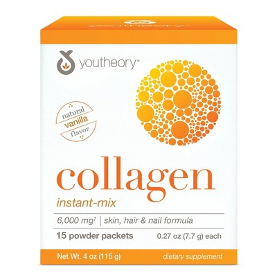 Youtheory Collagen Instant-Mix Powder Packets - 15ct