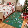 Christmas Area Rug, Washable Non Slip Holiday Carpet with Xmas Tree Pattern, Low Pile Accent Rug for Living Room Bedroom - 2 of 4