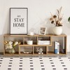 TiramisuBest 2-Piece Cube TV Stand, Free Combination L-Shaped Media Console with Open Storage Shelves for Living Room, Acacia Wood - 2 of 4