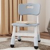 Kids Chair-2 Pack, Plastic Toddler Chair for Boys & Girls Ages 2-6, Max Load 180LB, 3-Level Height Adjustable Toddler Chair, for Home, Daycare - 2 of 4