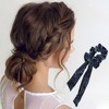 Unique Bargains Solid Color Ribbon Scrunchies 1 Pc - 2 of 4