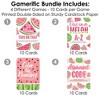 Big Dot of Happiness Sweet Watermelon - 4 Fruit Party Games - 10 Cards Each - Gamerific Bundle - image 3 of 4