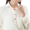 Aventura Clothing Women's Kelford Organic Long Sleeve Top - Egret, Size Large - 3 of 4