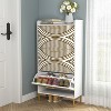 Hommoo Freestanding Shoe Storage Cabinet with 3 Flip Drawers - 4 of 4