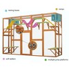 Wooden Catio Outdoor Cat Enclosure, 118" Large Cat Playhouse with Cat House, Platforms, Ramps, Cat Cage Feral Cat Shelter for Multiple Cats - 3 of 4