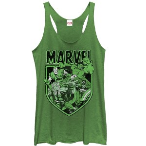 Women's Marvel Avengers Shield Racerback Tank Top - 1 of 3