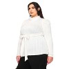 L I V D Women's Catriona Waist Tie Sweater - 2 of 3