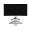 24" Wood Floating Shelf with Two Tiers, Cable Management, and Wall-Mount Design for Living Room and Bedroom - 4 of 4