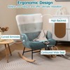 Tangkula Nursery Rocking Chair w/ Ergonomic Armrests & High Backrest Side Pocket - 4 of 4