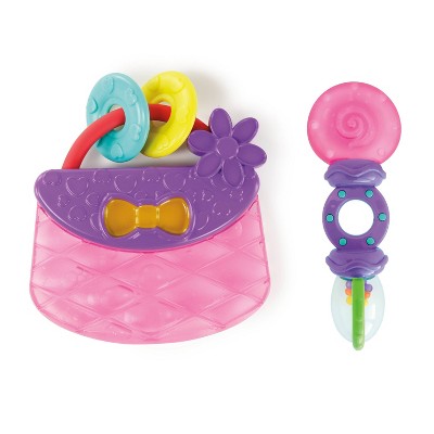 Bright Starts Tote & Teethe Rattle Teether - 2pc