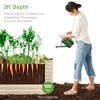 Best Choice Products 4x2x2ft Outdoor Raised Metal Oval Garden Bed, Planter Box for Vegetables, Flowers - image 2 of 4