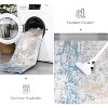 Modern Abstract Runner Rug – Washable, Non-Slip, Low Pile, Foldable Kitchen, Hallway, Laundry Carpet Runners, Contemporary - 4 of 4