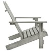 vidaXL 2-Seater Patio Adirondack Chair&Ottoman Fir Wood White - 3 of 4