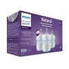 Philips Avent 3pk Natural Baby Bottle With Natural Response Nipple - Blue -  4oz : Target