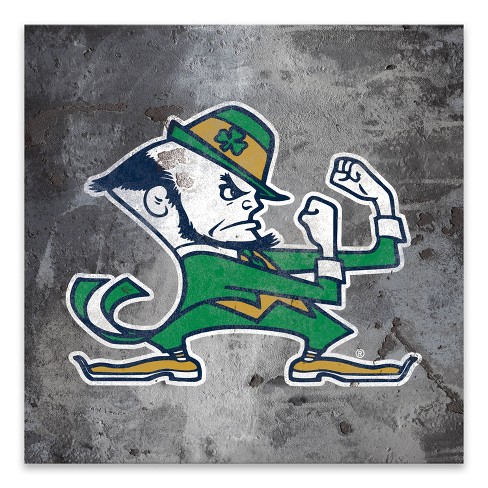Ncaa Notre Dame Fighting Irish Logo Rust Printed Canvas Target
