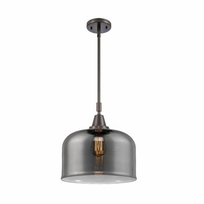 Bell - 1 Light Stem Hung Mini Pendant In Industrial Style-14.13 Inches Tall and 12 Inches Wide