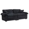 NicBex Deep Seat Sofa Couch with 2 Throw Pillows,84" Loveseat Sofa with Memory Foam for Bedroom,Living Room - 4 of 4