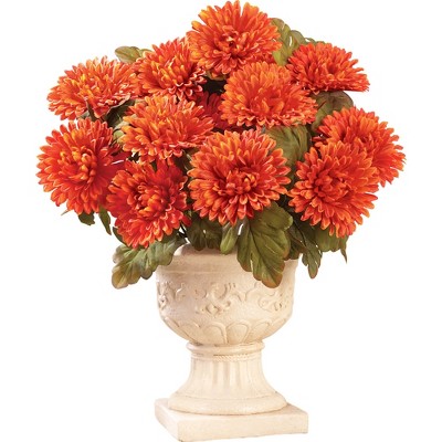 Collections Etc Floral Mum Bushes - Set of 3