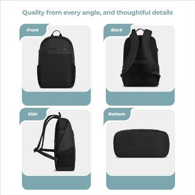 Travelon Anti-Theft Metro Backpack-Black — фото 4