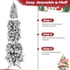 Pre-Lit Flocked LED Douglas Fir Artificial Christmas Tree - 4 of 4