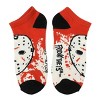 Warner Brothers Horror Movie Characters Women's 5-Pair Ankle Socks - 2 of 4