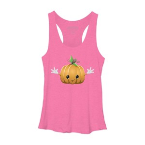 Women's Design By Humans Halloween Pumpkin Monster 6 By LironPeer Racerback Tank Top - 1 of 3